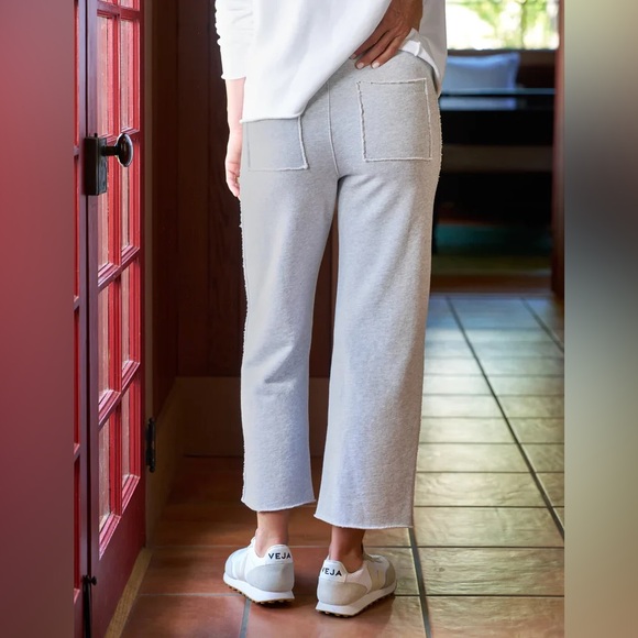 Frank & Eileen Bella Italian Sweatpants Triple Fleece Heather Grey Melange - Picture 2 of 9